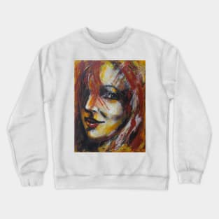 Smile - Portrait Of A Woman Crewneck Sweatshirt